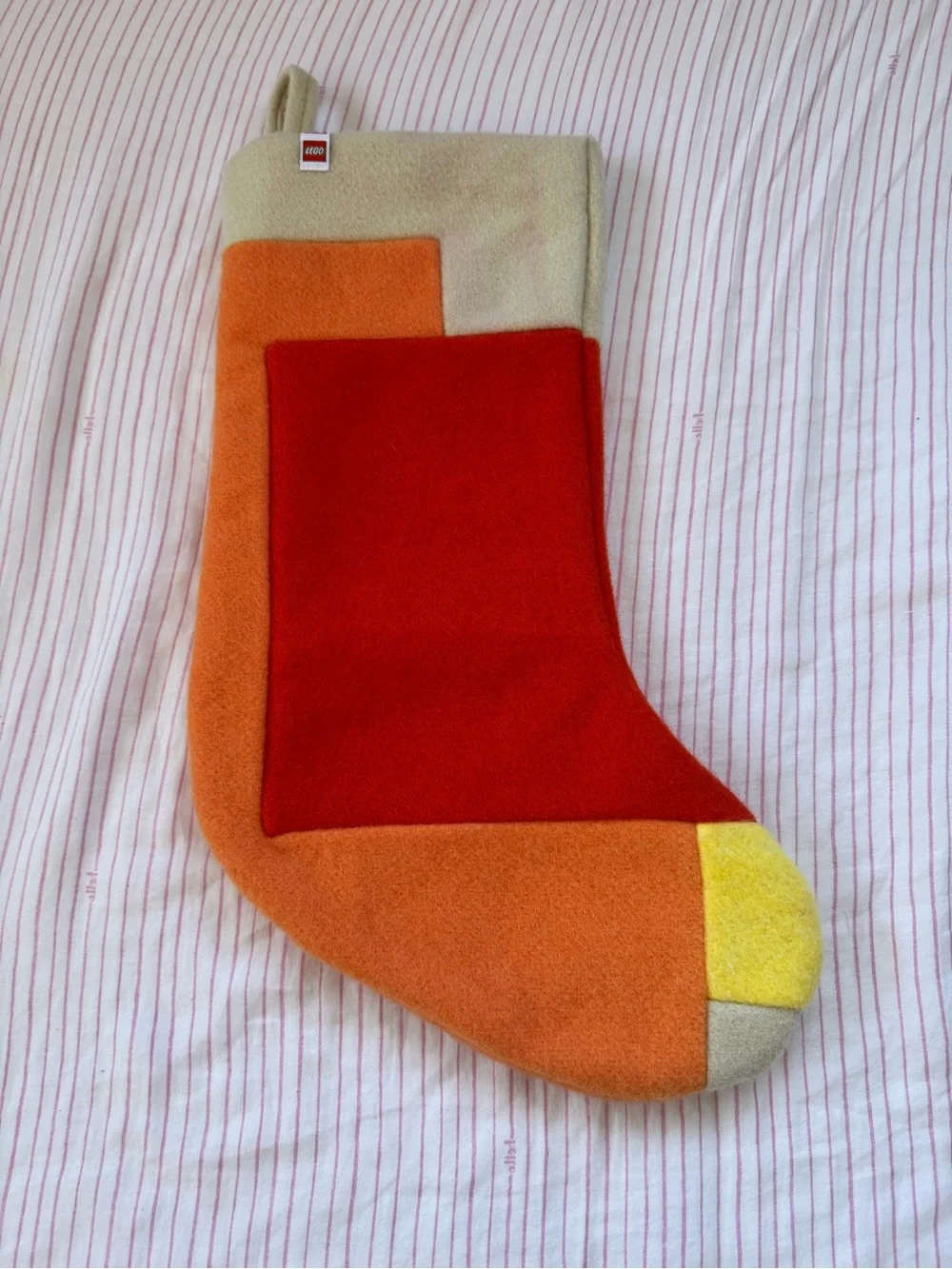 Lego Colorblock Holiday Christmas Stockings,Stocking Stuffer, Set of 4, GUC.